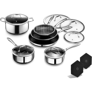 HexClad Hybrid Perfect Pots and Pans Set (12PC)